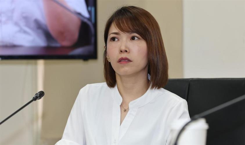 民眾黨創黨元老朱蕙蓉昨在政論節目爆料民眾黨立院黨團主任陳智菡(圖)忘記繳黨費。(圖 / 菱傳媒提供)
