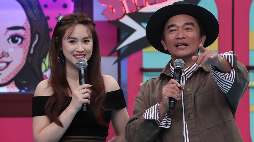 吳宗憲與Sandy吳姍儒。（圖／中天綜合台提供）
