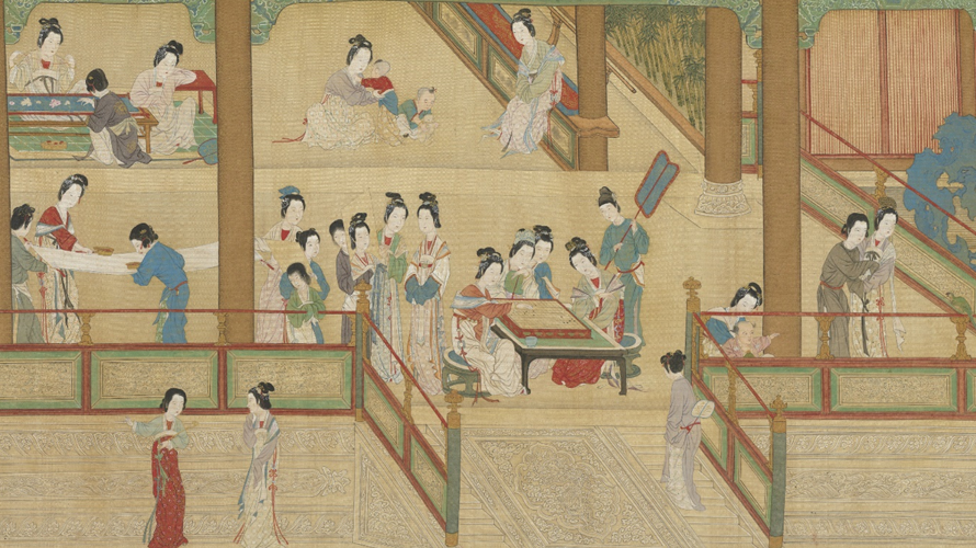 明 仇英 漢宮春曉-01。(圖片來源: 國立故宮博物院 OPEN DATA)