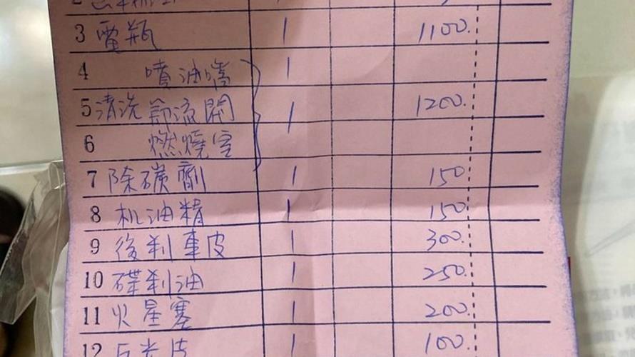 機車維修報價單網友多數認為合理。(圖/取自PTT)