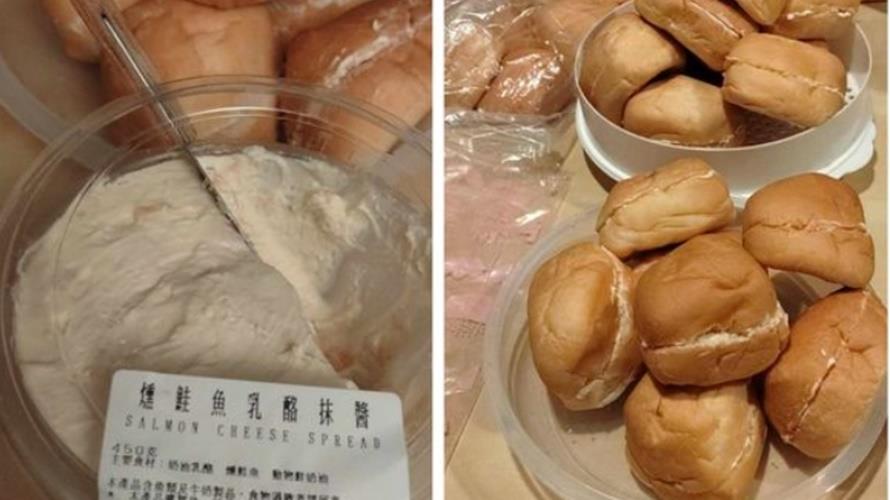 燻鮭魚乳酪抹醬和餐包是絕配。（圖／翻攝臉書Costco好市多 商品經驗老實說）