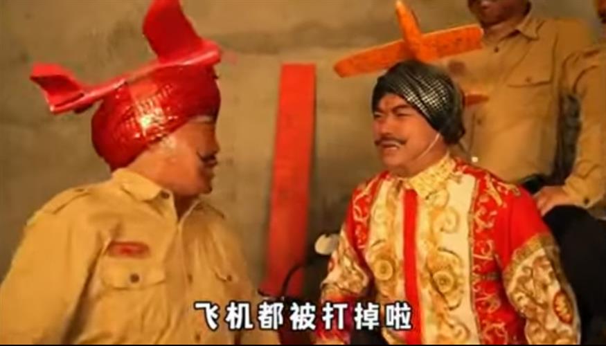大陸網紅「豪哥哥」團隊改編印度神曲「剛買的飛機被打啦」，火爆全球。（圖／摘自YT截圖）