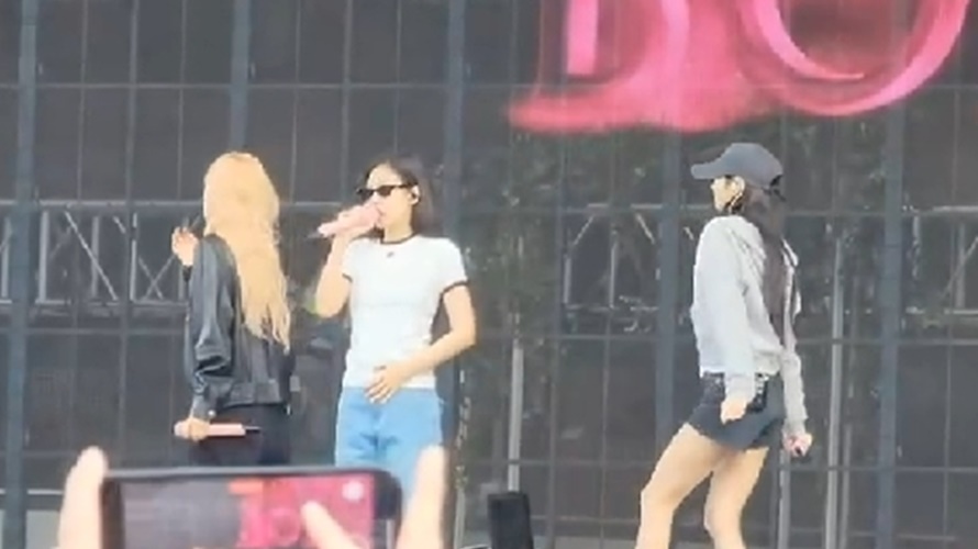 BLACKPINK彩排魅力也驚人。(圖／粉絲提供)