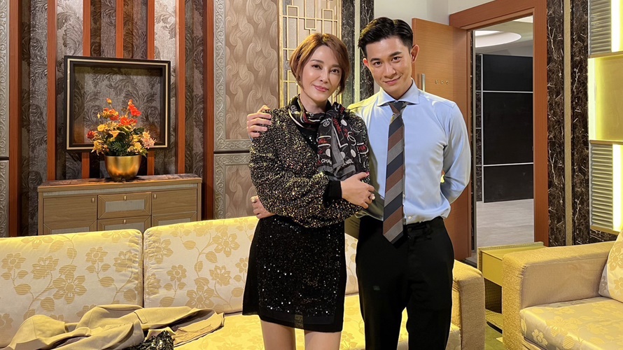 李沛綾表示拍攝唱歌這天自己鼻竇炎發作，鼻涕倒流但感謝曾子益不斷陪她練唱。（圖／民視提供）