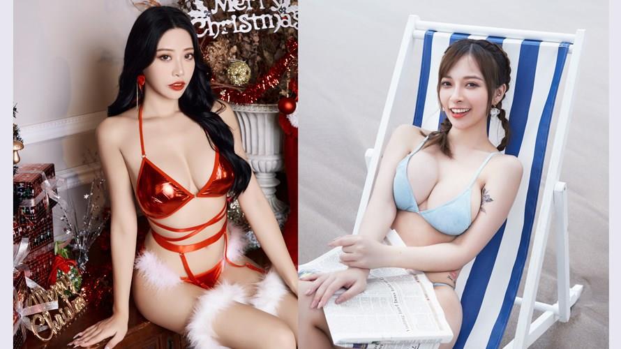 左起JKF女郎玟妡、嵐芯語。(圖/TSE提供)