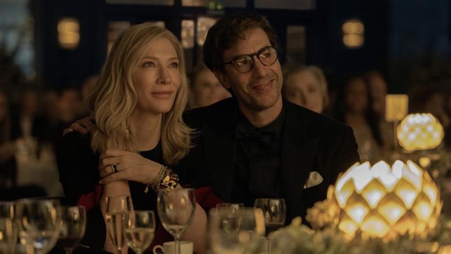 凱特布蘭琪(左)與薩夏拜倫柯恩在《免責聲明》有精彩合作。(圖／Apple TV+ 提供)