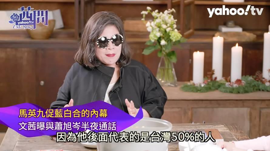 陳文茜爆藍白合內幕。（圖／Yahoo TV提供）