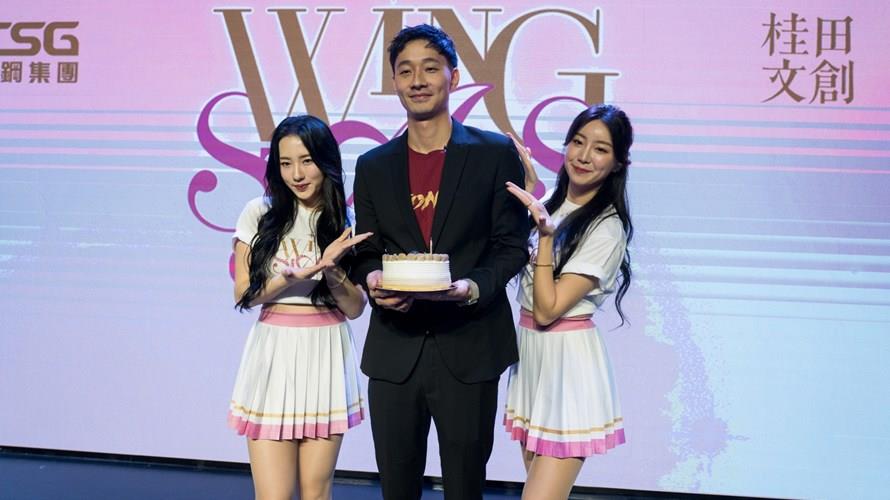 台鋼獵鷹隊長呂濟而出席Wing Stars亮相記者會。（圖／台鋼獵鷹提供）