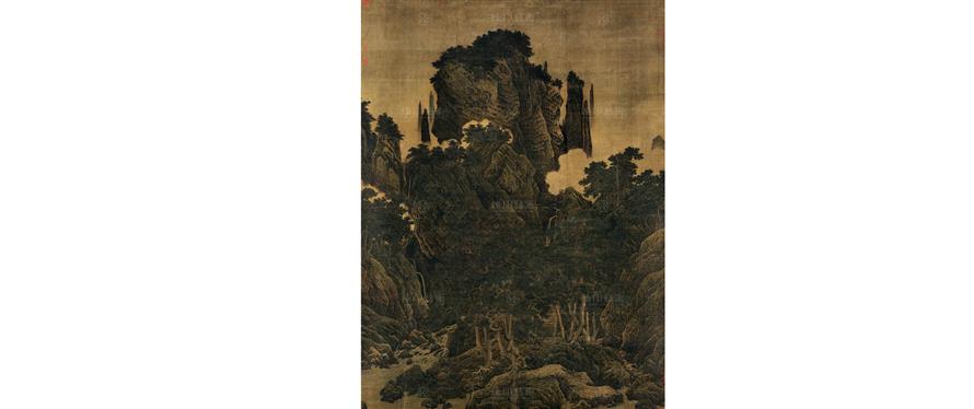 宋 李唐 萬壑松風圖。(圖片來源: 國立故宮博物院OPEN DATA)