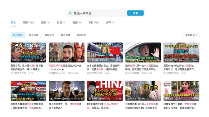 流量密碼之各種老外來中國(來源:Bilibili)