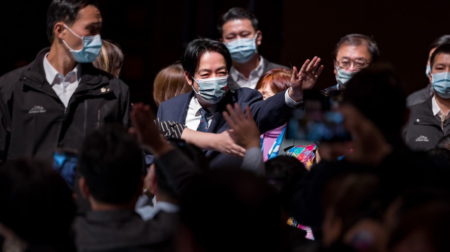 賴清德參選民進黨主席，晚間在三重舉行政見發表會。（圖／翻攝自賴清德臉書）
