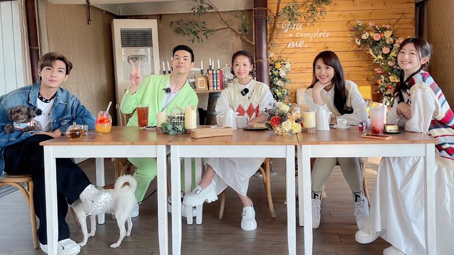 炎亞綸（左起）、陳大天、林昀希、吳姍儒、晏柔中。（圖／TVBS提供）