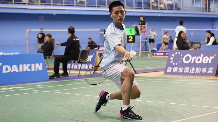 U19男單冠軍合庫泰北高中蘇偉誠。(圖/羽協提供)