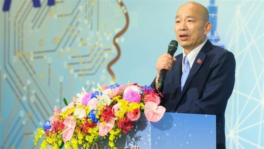 立法院長韓國瑜5日出席「第10屆海峽兩岸暨港澳經貿論壇」，並發表致詞。(圖／立法院提供)