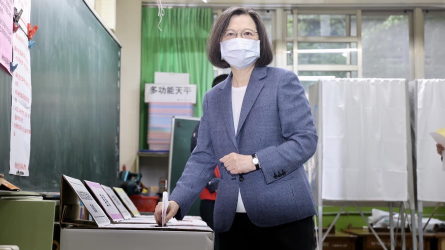 蔡英文請辭民進黨主席。（圖／翻攝自蔡英文臉書）