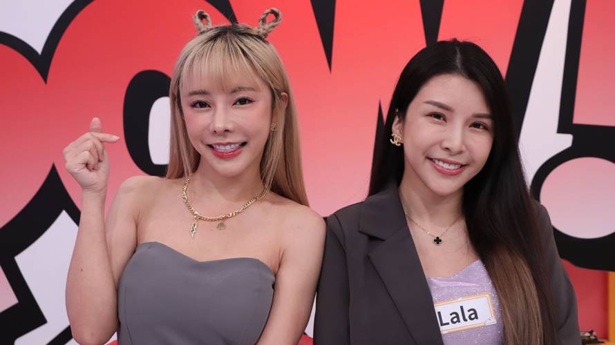 巫苡萱與Lala。（圖／中天綜合台提供）