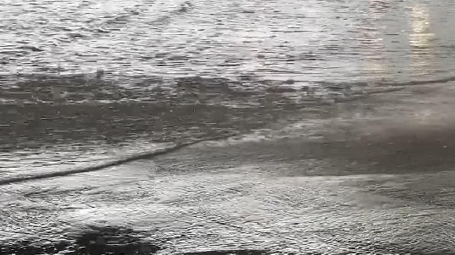 嘉義暴雨造成低窪處積水淹水。(示意圖/張美欣攝)