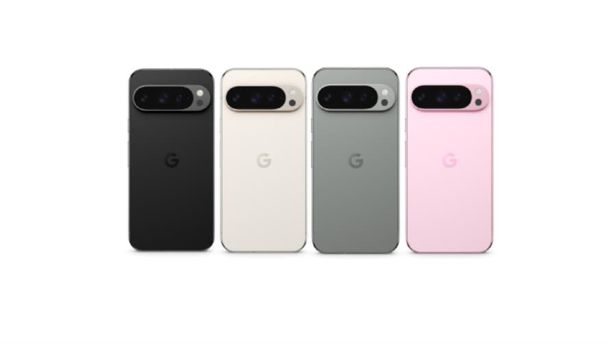 Google Pixel 9 Pro正式在台灣開賣，推出曜石黑、陶瓷米、霧灰色、石英粉4款顏色。(圖／Google提供)