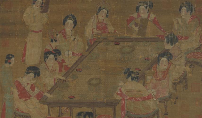 唐人 宮樂圖 (圖片來源: 國立故宮博物院 OPEN DATA)