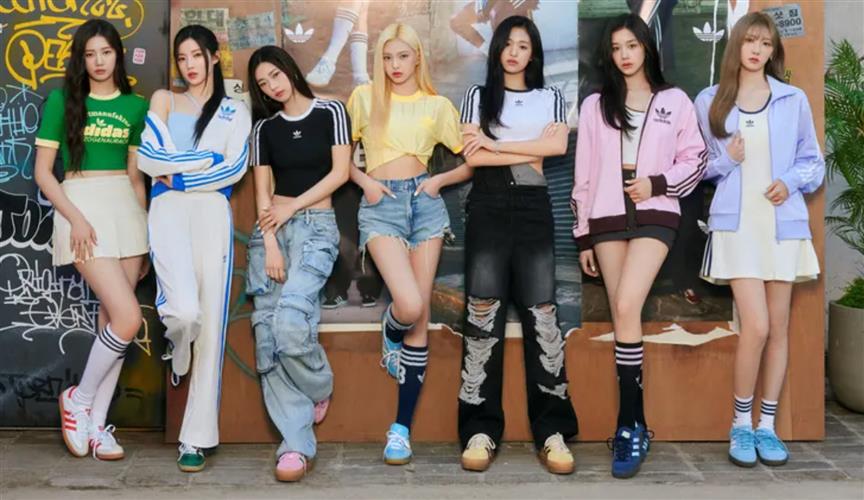 BABYMONSTER拍攝adidas Originals最新形象照。(圖 / 品牌提供)