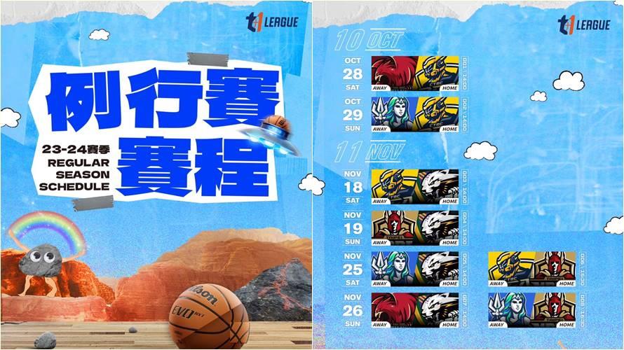 T1熱身賽、例行賽賽程全公開。(圖/T1提供)